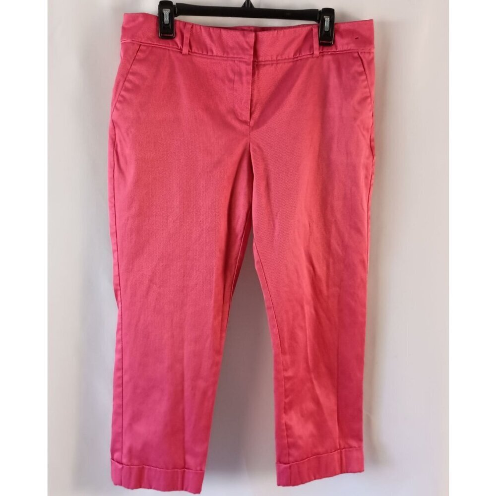 7th Avenue Design Studio Cuffed Capri Pants Black Size 12 Stretch Excellent